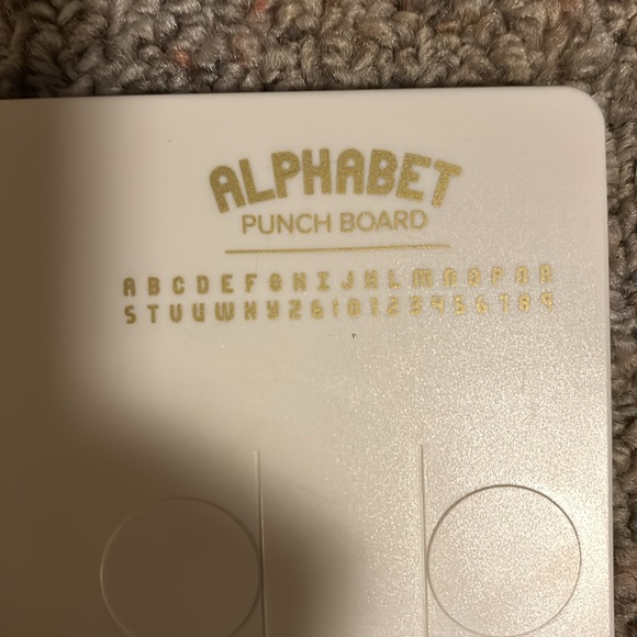 Alphabet A-Z punch plate. - Picture 2 of 2